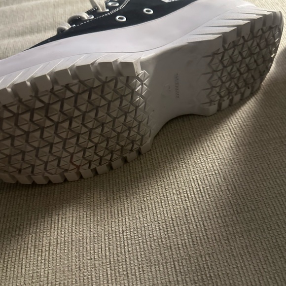 Converse Women's Black and White Platform Sneakers - Picture 5 of 5